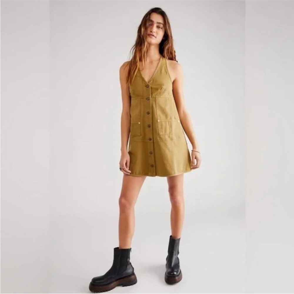 Free People We The Free Pocket Full Of Sunshine Mini Dress Size XS